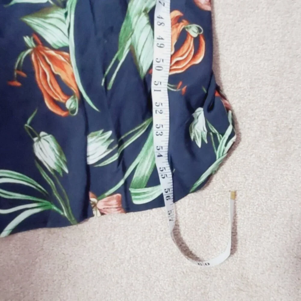 Revolve ASTR Florentina Tropical Printed Maxi Cottage Beach Dress L - Picture 6 of 8